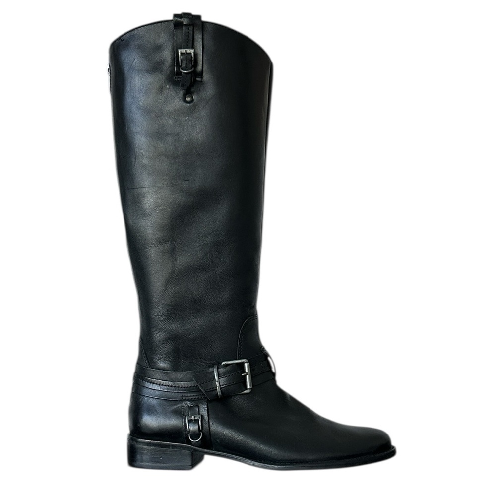 Matisse Women’s Flashback Black Buttery Leather Riding Boots Knee High‎ Size 8